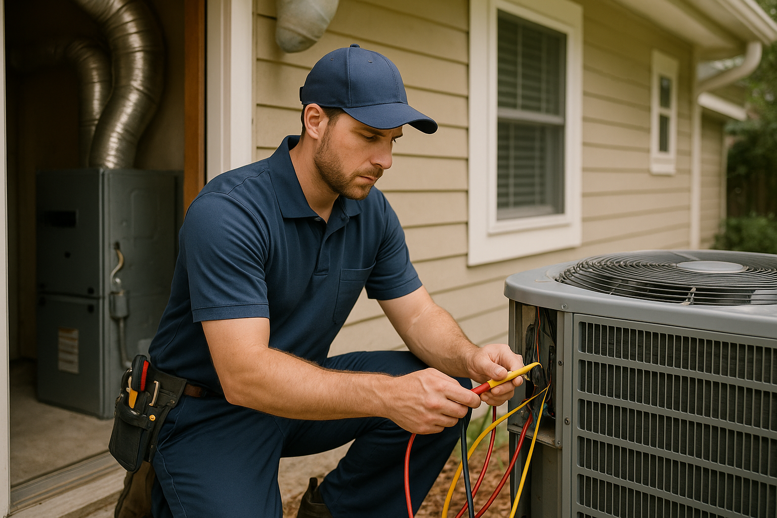 Editorial illustration depicting high electric bill southwood heat pump